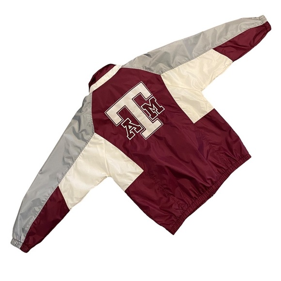 VINTAGE‎ Texas A&M Jacket Apex One Men's Zip Lightweight Aggies Maroon XL - Picture 5 of 14